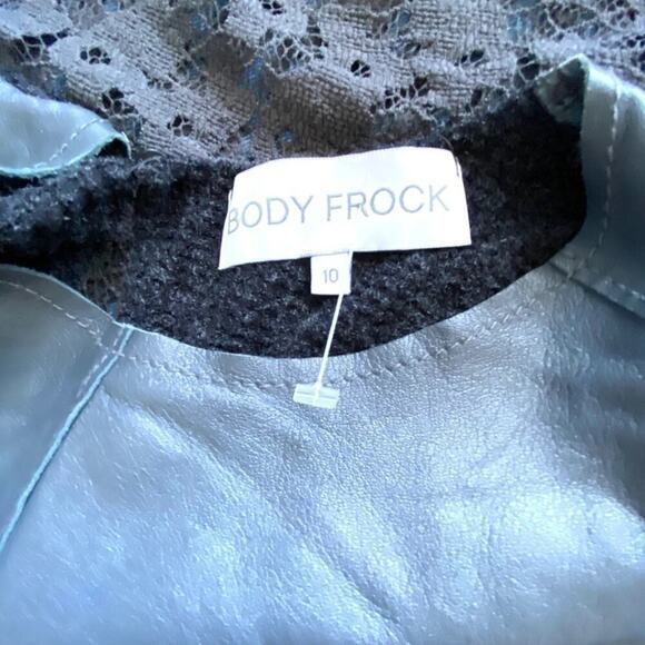 Body Frock dress Leather & knit top Gorgeous stretch lace see-through skirt 10
C - Picture 8 of 14